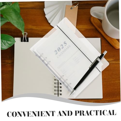 SOPOTUTU Planer Organizer Notizbuch mit PP Umschlag und Innenseiten aus Papier Leichtes Tragbares Ringbuch für Büro und Schule Glattes Schreiben Modernes Design für Tägliche Planung und von SOPOTUTU