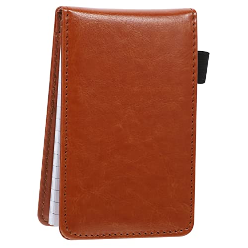 SOPOTUTU Portable Notizbuch für Notizen Multifunktionales Memo Pad für Haushalt und Büro Notizbuch für Studenten Braunes Design für Planung und Organisation von SOPOTUTU