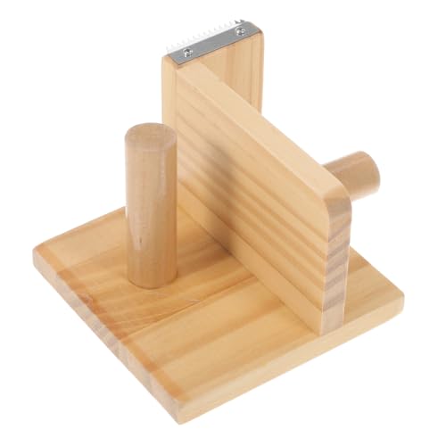 SOPOTUTU Praktischer Klebebandabroller aus Holz Wiederverwendbarer Tape Cutter und Sticker Dispenser für Büro Schule und Zuhause Kompakter Aufbewahrungsständer für Geschenkband und SOPOTUTU Praktischer Klebebandabroller aus Holz Wiederverwendbarer Tape Cutter und Sticker Dispenser für Büro Schule und Zuhause Kompakter Aufbewahrungsständer für Geschenkband und von SOPOTUTU