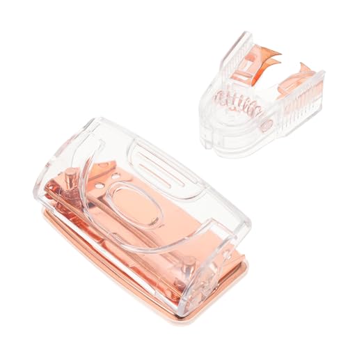 SOPOTUTU Praktisches Roségold Lochstanzer und Heftklammerentferner Transparentes Design Präzises Papierstanzen und Klammerentfernen Effizient für Büro und Schule SOPOTUTU Praktisches Roségold Lochstanzer und Heftklammerentferner Transparentes Design Präzises Papierstanzen und Klammerentfernen Effizient für Büro und Schule von SOPOTUTU
