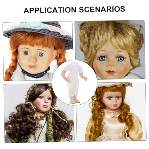 SOPOTUTU Puppenkörper DIY Puppenzubehör für Robustes Material Verarbeitung Wiederverwendbar für Bastelprojekte und Puppenhaus von SOPOTUTU