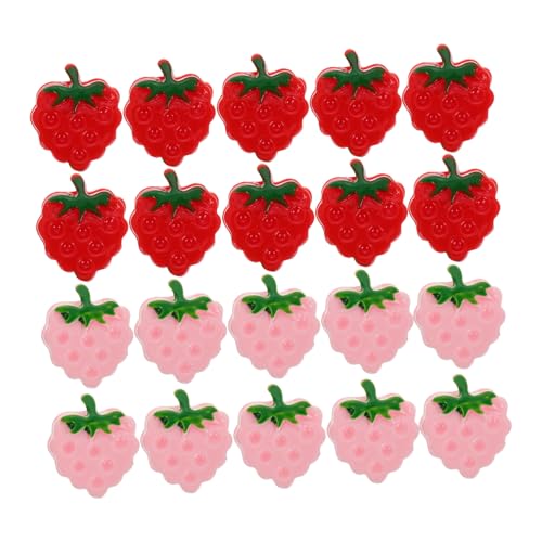 SOPOTUTU Realistische Mini-erdbeer- -Charms 20 Stück Harz Flache Rückseite Für Bastelarbeiten Zu Hause SOPOTUTU Realistische Mini-erdbeer- -Charms 20 Stück Harz Flache Rückseite Für Bastelarbeiten Zu Hause von SOPOTUTU