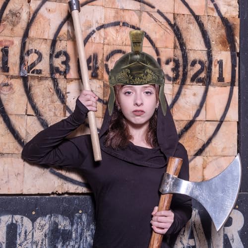 SOPOTUTU Römischer Soldatenhelm Vintage Cosplay Helm Mittelalter Helm Kostüm Zubehör für Erwachsene Karneval Halloween Party von SOPOTUTU