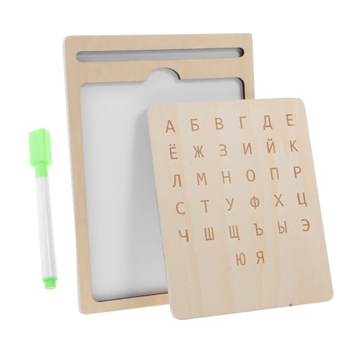 SOPOTUTU Russisches Schreibtafelspielzeug Schreibübungen für Kleinkinder Spielzimmer-Essentials Zeichenbrett Lernpolster Russisch Lernen Zeichenblock für Montessori-Lernen Holz Beige SOPOTUTU Russisches Schreibtafelspielzeug Schreibübungen für Kleinkinder Spielzimmer-Essentials Zeichenbrett Lernpolster Russisch Lernen Zeichenblock für Montessori-Lernen Holz Beige von SOPOTUTU