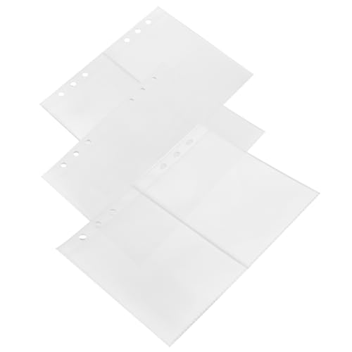SOPOTUTU Sammelkarten Album Innenblätter Transparente Hüllen pro Heft Teiliges mit Kartenfächern Einseitig Schützende Fotoalbum Ersatzseiten Kartenalbum Supplies von SOPOTUTU