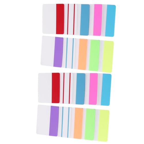 SOPOTUTU Selbstklebende Bunte Index Tabs für Bücher und Notizbücher Transparente Papiermarker Beschreibbare Seitenmarkierungen Leicht Wiederverwendbar für Lesen und Organisation von SOPOTUTU