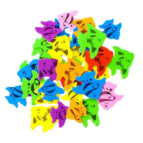 SOPOTUTU Selbstklebende Fische Eva Aufkleber Bunte Sticker für DIY Basteln Scrapbook Kartengestaltung Schulprojekte Kreative Kinderhandarbeit von SOPOTUTU