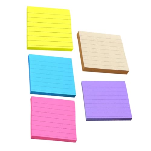 SOPOTUTU Selbstklebende Linierte Notizzettel in Neon Gelb Kraftpapier Dunkelblau und Dunkelviolett Praktische Memo Sticker für Büro Schule und Zuhause Vielseitige Haftnotizen für Termine SOPOTUTU Selbstklebende Linierte Notizzettel in Neon Gelb Kraftpapier Dunkelblau und Dunkelviolett Praktische Memo Sticker für Büro Schule und Zuhause Vielseitige Haftnotizen für Termine von SOPOTUTU