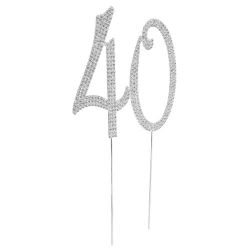 SOPOTUTU Silberner Jahre Cake Topper mit Bling Strasssteinen Stabiler Kuchenstecker für Hochzeit Jubiläum Geburtstag Einfache Verwendung Vielseitige Partydekoration Langlebiges SOPOTUTU Silberner Jahre Cake Topper mit Bling Strasssteinen Stabiler Kuchenstecker für Hochzeit Jubiläum Geburtstag Einfache Verwendung Vielseitige Partydekoration Langlebiges von SOPOTUTU