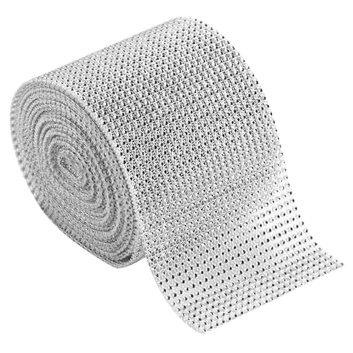 SOPOTUTU Strassband Reihen Silberfarbenes Glitzerband zum Schneiden Funkelndes Dekoband für Hochzeitstorten und Autodekoration Bastelband für DIY Kostüm Zubehör SOPOTUTU Strassband Reihen Silberfarbenes Glitzerband zum Schneiden Funkelndes Dekoband für Hochzeitstorten und Autodekoration Bastelband für DIY Kostüm Zubehör von SOPOTUTU