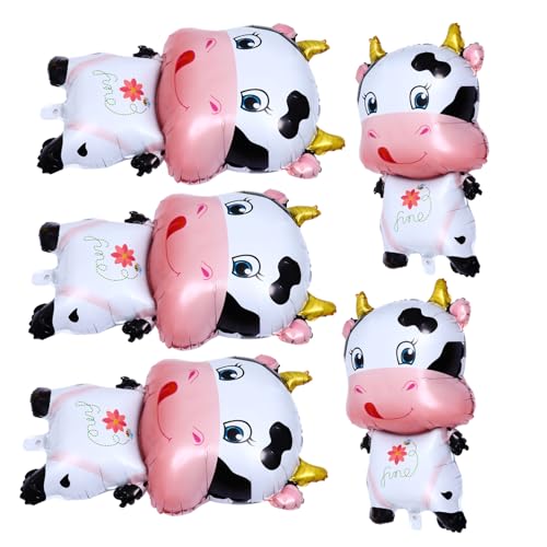SOPOTUTU Teiliges Cartoon Ox Aluminiumfolie Ballons Kreative Kuhform Partydekoration Metallisch Glänzend für Geburtstags und Neujahrsfeiern Fotofreundlich und Langlebig SOPOTUTU Teiliges Cartoon Ox Aluminiumfolie Ballons Kreative Kuhform Partydekoration Metallisch Glänzend für Geburtstags und Neujahrsfeiern Fotofreundlich und Langlebig von SOPOTUTU