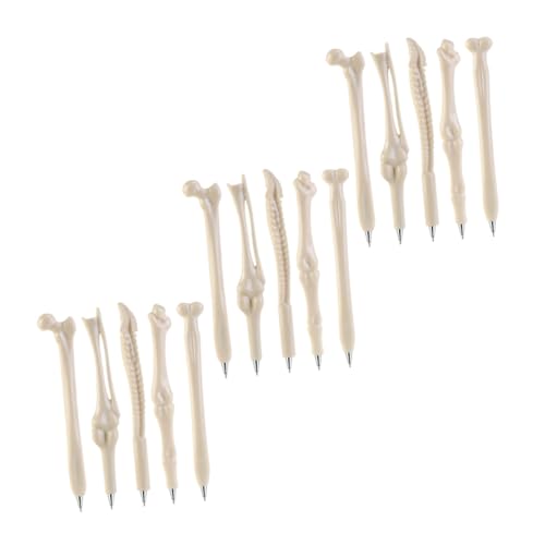 SOPOTUTU Teiliges Halloween Kugelschreiber Schwarze Mine Kreatives Knochen Design Originelle Party Stifte für Büro Schule und Lustige Geschenkidee Vielseitig Einsetzbar von SOPOTUTU