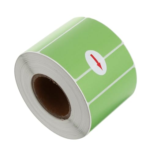 SOPOTUTU Thermotransfer Etiketten Selbstklebend Bunte Wärmepapier Aufkleber Umweltfreundlich Öl Wasserfest Für Büro Küche Milchtee Laden von SOPOTUTU