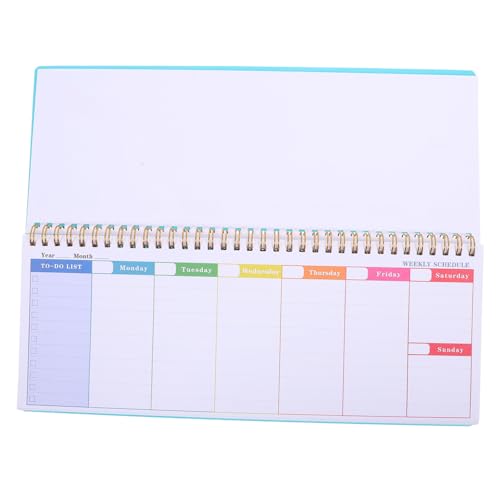SOPOTUTU Tragbarer Wochenplaner Notizblock mit Spiralbindung Daily Planner Organizer Notizbuch für Büro Reisen und Alltag Übersichtliches Zeitmanagement Grün SOPOTUTU Tragbarer Wochenplaner Notizblock mit Spiralbindung Daily Planner Organizer Notizbuch für Büro Reisen und Alltag Übersichtliches Zeitmanagement Grün von SOPOTUTU
