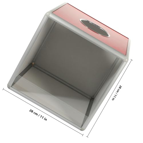 SOPOTUTU Transparente Multifunktionale Spendenbox aus Robustem Material Würfelförmig Sicher für Lose und Spenden Geeignet für Tombolas Fundraising Meetings und Büroeinsätze Zufällige Farbe von SOPOTUTU