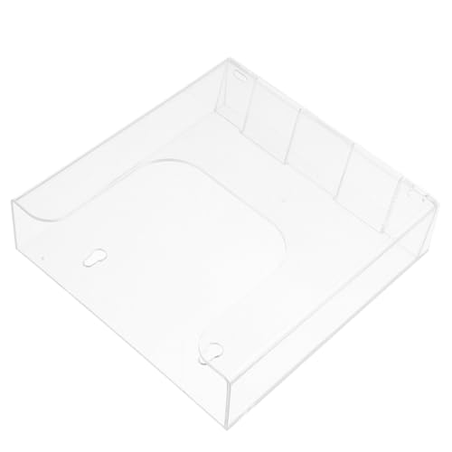 SOPOTUTU Transparenter Wand prospektständer aus Acryl Platzsparender Dokumentenhalter für Flyer und Broschüren Praktischer Stehsammler für Büro und Zuhause Stabiler Wandorganizer für von SOPOTUTU