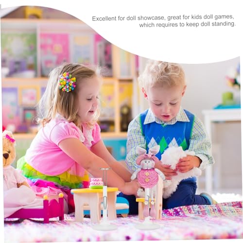 SOPOTUTU Verstellbarer Puppenständer Metall C Förmiger Doll Stand Halter für Sammlerfiguren Desktop Display Organizer Weiß Höhenverstellbar Stabil für Modellfiguren und Actionfiguren SOPOTUTU Verstellbarer Puppenständer Metall C Förmiger Doll Stand Halter für Sammlerfiguren Desktop Display Organizer Weiß Höhenverstellbar Stabil für Modellfiguren und Actionfiguren von SOPOTUTU