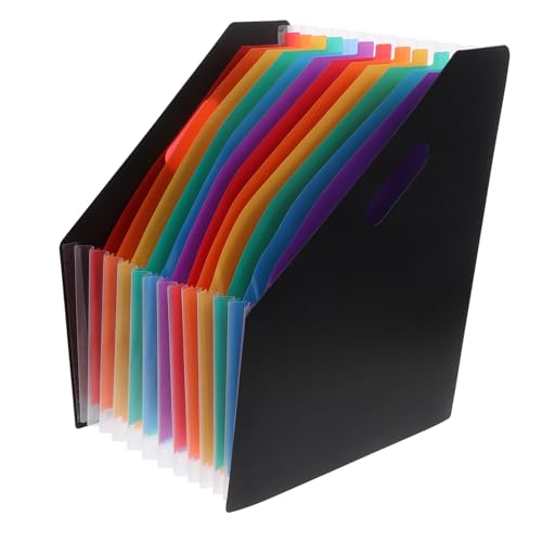 SOPOTUTU Vertical Accordion File Organizer Praktischer und Erweiterbarer Ordner für Dokumente für Büro und Zuhause Platz Sparend und Vielseitig Einsetzbar für Belege und Unterlagen von SOPOTUTU