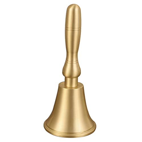 SOPOTUTU Vintage Handglocke aus Kupfer mit Ergonomischem Griff Extra Laut für Empfang Service und Langlebiges Mehrzweck Klingelspielzeug für Restaurants und Spielhäuser von SOPOTUTU