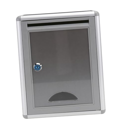 SOPOTUTU Wahlurne mit Schloss Wahlurnen mit Wand Schlüssel montiert hängender Briefkasten Aluminiumlegierung Silber SOPOTUTU Wahlurne mit Schloss Wahlurnen mit Wand Schlüssel montiert hängender Briefkasten Aluminiumlegierung Silber von SOPOTUTU