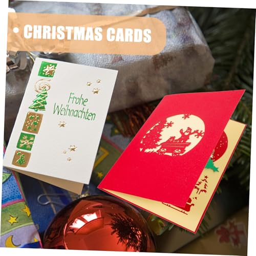 SOPOTUTU Weihnachtskarte aus Papier mit Weihnachtssegen Klappkarte mit Buntem Druck Weihnachtsgrußkarte für Familie und Freunde Festliche Xmas Karte für Fröhliche Feiertage SOPOTUTU Weihnachtskarte aus Papier mit Weihnachtssegen Klappkarte mit Buntem Druck Weihnachtsgrußkarte für Familie und Freunde Festliche Xmas Karte für Fröhliche Feiertage von SOPOTUTU