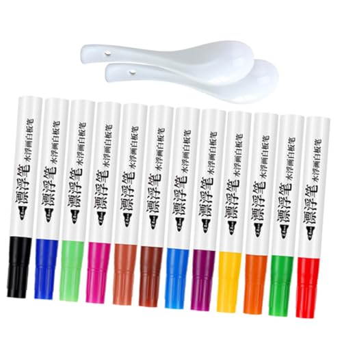 SOPOTUTU Whiteboard Marker Farben Wassermalstifte Trocken Abwischbar Schwimmend Inklusive Keramiklöffel Malstifte für Kreatives Zeichnen und Lernspaß SOPOTUTU Whiteboard Marker Farben Wassermalstifte Trocken Abwischbar Schwimmend Inklusive Keramiklöffel Malstifte für Kreatives Zeichnen und Lernspaß von SOPOTUTU
