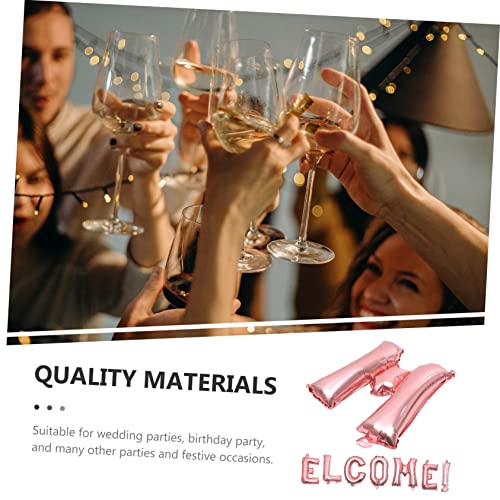 SOPOTUTU Willkommens Folienballons Roségold Langlebige Aluminiumfolie Einfach Aufzublasen Vielseitige Wanddekoration für Schulanfang und Party mit Ausreichender Menge SOPOTUTU Willkommens Folienballons Roségold Langlebige Aluminiumfolie Einfach Aufzublasen Vielseitige Wanddekoration für Schulanfang und Party mit Ausreichender Menge von SOPOTUTU