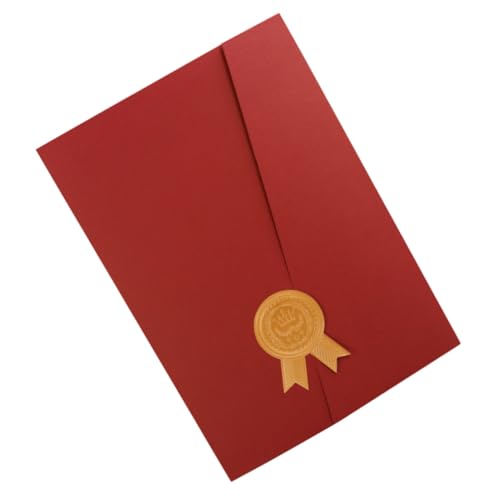 SOPOTUTU Zertifikatshalter Papier Auszeichnung Umschlag mit Abgerundeten Ecken Leichter Dokumentenhalter für Urkunden und Diplome Robust und Portabel Schutz für Horizontale und Vertikale SOPOTUTU Zertifikatshalter Papier Auszeichnung Umschlag mit Abgerundeten Ecken Leichter Dokumentenhalter für Urkunden und Diplome Robust und Portabel Schutz für Horizontale und Vertikale von SOPOTUTU