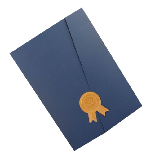SOPOTUTU Zertifikatsmappe Dunkelblau Papier Dokumentenschutz Umschlag Praktischer Urkundenhalter Leicht Tragbar Für Diplome Auszeichnungen Fotos Zuhause Büro SOPOTUTU Zertifikatsmappe Dunkelblau Papier Dokumentenschutz Umschlag Praktischer Urkundenhalter Leicht Tragbar Für Diplome Auszeichnungen Fotos Zuhause Büro von SOPOTUTU