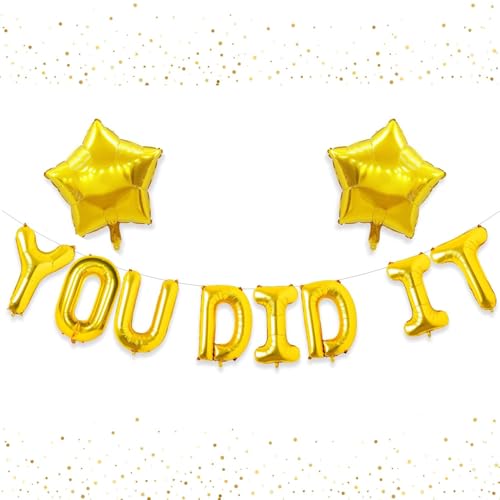 Congratulations Balloons - You Did It Balloon Banner, Graduation Congratulations Well Done Banner with Star for Class of 2024 Party Supplies Congratulations Balloons - You Did It Balloon Banner, Graduation Congratulations Well Done Banner with Star for Class of 2024 Party Supplies von SOPSTUO