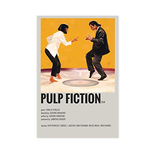 SORECI Filmposter Pulp Fiction auf Leinwand, Wandkunst, Dekor, Bild, Gemälde für Wohnzimmer, Schlafzimmer, Dekoration, ungerahmt, 30 x 45 cm SORECI Filmposter Pulp Fiction auf Leinwand, Wandkunst, Dekor, Bild, Gemälde für Wohnzimmer, Schlafzimmer, Dekoration, ungerahmt, 30 x 45 cm von SORECI