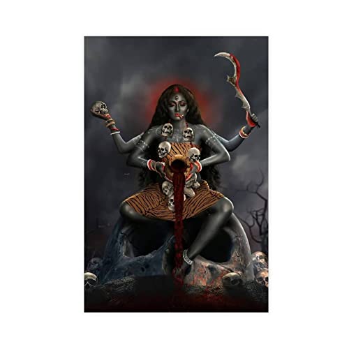 SORECI Maa Kali Leinwand-Poster, Wandkunst, Dekordruck, Bild, Gemälde für Wohnzimmer, Schlafzimmer, Dekoration, ungerahmt, 60 x 90 cm SORECI Maa Kali Leinwand-Poster, Wandkunst, Dekordruck, Bild, Gemälde für Wohnzimmer, Schlafzimmer, Dekoration, ungerahmt, 60 x 90 cm von SORECI