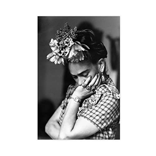 SORECI Mexikanische Malerin Frida Kahlo 05 Leinwand-Poster, Wandkunst, Dekordruck, Bild Gemälde für Wohnzimmer, Schlafzimmer, Dekoration, ungerahmt, 30 x 45 cm von SORECI