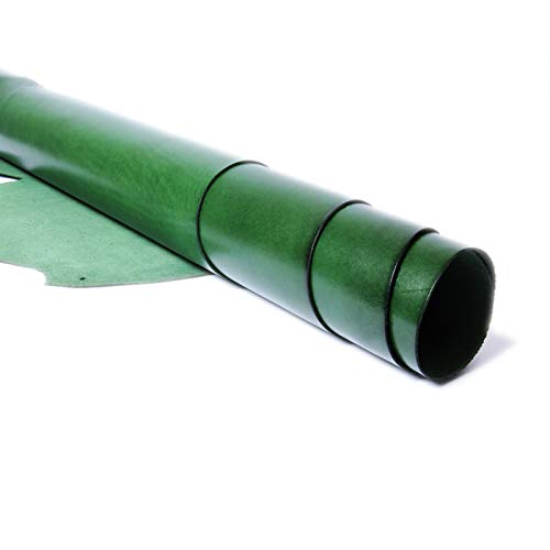 SOREZE Natürliches Rindsleder, pflanzlich gegerbtes Leder, Fell, echtes Leder, DIY-Material, Grün von SOREZE