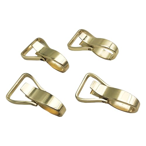 PT707 Karabinerhaken für Geldbörsen, 2,5 cm, stabile Karabinerverschlüsse für Geldbörsen, Schmuckherstellung, Ledercarft-Zubehör, Goldfarben, 4 Stück PT707 Karabinerhaken für Geldbörsen, 2,5 cm, stabile Karabinerverschlüsse für Geldbörsen, Schmuckherstellung, Ledercarft-Zubehör, Goldfarben, 4 Stück von SORTUMOLA
