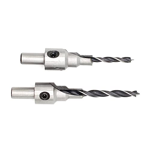 2Pc Countersink Drilling 3 Steps Drill Bits Set Reamer Screw Wood Window Hinge Hole Saw Chamfer 4/6 /5 /7mm Steps 8mm Shank 2Pc Countersink Drilling 3 Steps Drill Bits Set Reamer Screw Wood Window Hinge Hole Saw Chamfer 4/6 /5 /7mm Steps 8mm Shank von SORTZ