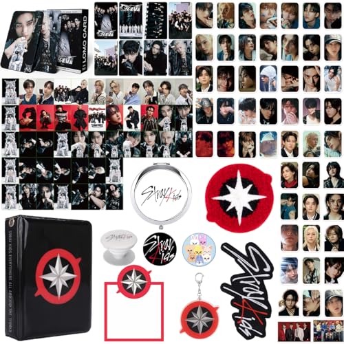 Stray Fanartikel Geschenke Set, SKZ Merch für Stay Mit 1 Photocard Holder, 1 Sticky Notes/50 Blatt, 1 Spiegel, 1 schlüsselanhänger, 1 Handyhalter, 2 Pins, 2 Patches Klett, 55 Photocards, 95 Aufkleber Stray Fanartikel Geschenke Set, SKZ Merch für Stay Mit 1 Photocard Holder, 1 Sticky Notes/50 Blatt, 1 Spiegel, 1 schlüsselanhänger, 1 Handyhalter, 2 Pins, 2 Patches Klett, 55 Photocards, 95 Aufkleber von SOSAYI
