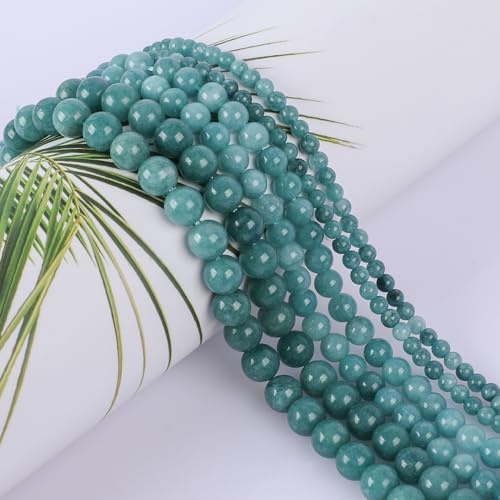 SOSMAR ca. 90 Stück Aquamarin Perlen Edelsteine Halbedelsteine Rund Ø 8mm Steinperlen Lose Perlen für Armbänder Halsketten Schmuck Basteln Auffädeln SOSMAR ca. 90 Stück Aquamarin Perlen Edelsteine Halbedelsteine Rund Ø 8mm Steinperlen Lose Perlen für Armbänder Halsketten Schmuck Basteln Auffädeln von SOSMAR