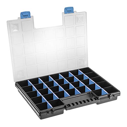 Sortimentskasten 16" 399 x 303 x 50 mm 26 Unterteiler bis zu 32 Fächer Organizer Sortierbox Kleinteilebox Kleinteilemagazin von SOTECH von SOTECH