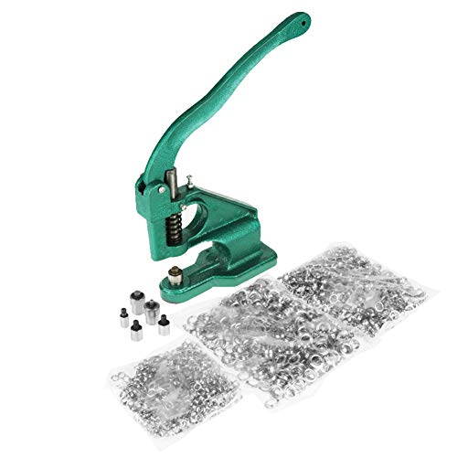 SOULONG Ösenmaschine, manuell, mit 3 Matrizen und 1500 Ösen 6 mm/10 mm/12 mm, für Schneider, Kunsthandwerker, Schilder, Hersteller SOULONG Ösenmaschine, manuell, mit 3 Matrizen und 1500 Ösen 6 mm/10 mm/12 mm, für Schneider, Kunsthandwerker, Schilder, Hersteller von SOULONG