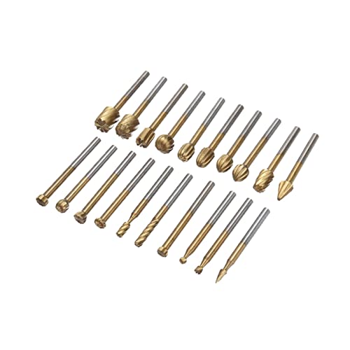 SPAKAMTZTK 20 Stücke Hochgeschwindigkeits-Stahlfräser-Rotation, Fräser, Fräser, Fräser, Bohrer, Schleifbein, Schleifbein, Gravierwerkzeug 5 * 5 * 1 cm Fräser SPAKAMTZTK 20 Stücke Hochgeschwindigkeits-Stahlfräser-Rotation, Fräser, Fräser, Fräser, Bohrer, Schleifbein, Schleifbein, Gravierwerkzeug 5 * 5 * 1 cm Fräser von SPAKAMTZTK