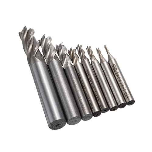 SPAKAMTZTK 8 stücke HSS. End-Mühleschneider 4 Flöten-gerades Schaft CNC Endmühle Cutter Bohrer Tool 2-12mm for Elektrowerkzeuge Fräser SPAKAMTZTK 8 stücke HSS. End-Mühleschneider 4 Flöten-gerades Schaft CNC Endmühle Cutter Bohrer Tool 2-12mm for Elektrowerkzeuge Fräser von SPAKAMTZTK