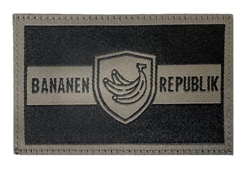 Bananen Republik – der Patch, Fun Patch mit Klettverschluss (RAL7013) von SPARTANAT