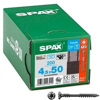 SPAX® Fassadenschrauben T20 Linsensenkkopf BLAX A2 25470404505022 4,5 mm x 50 mm, 100 St. von SPAX®