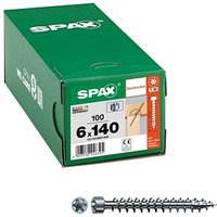SPAX® Holzbauschrauben T30 Zylinderkopf WIROX 1211010601405 6 mm x 140 mm, 100 St. von SPAX®