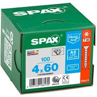 SPAX® Universalschrauben T20 Senkkopf BLANK A2 1197000400603 4 mm x 60 mm, 100 St. von SPAX®