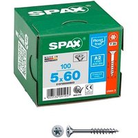 SPAX® Universalschrauben T20 Senkkopf Edelstahl A2 0197000500603 5 mm x 60 mm, 100 St. von SPAX®