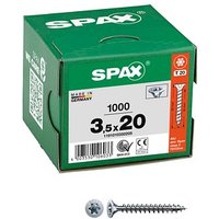 SPAX® Universalschrauben T20 Senkkopf WIROX 1191010350205 3,5 mm x 20 mm, 1000 St. von SPAX®