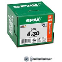 SPAX® Universalschrauben T20 Senkkopf WIROX 1191010400303 4 mm x 30 mm, 200 St. von SPAX®
