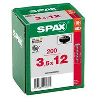 SPAX® Universalschrauben T15 Halbrundkopf BLAX 0201040350123 3,5 mm x 12 mm, 200 St. von SPAX®